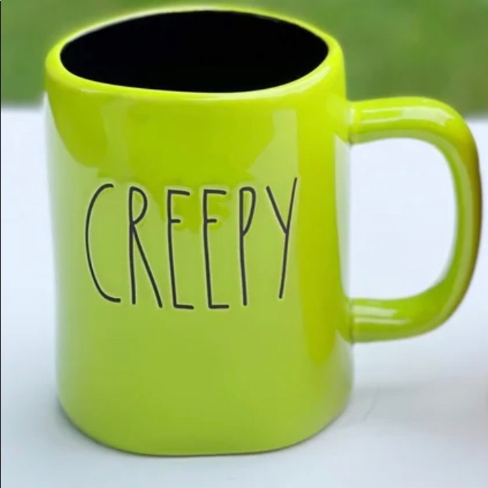 NEW Rae Dunn Creepy Mug 🏃‍♀️🖤💚